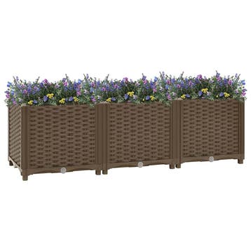 vidaXL Verhoogd bed 120x40x38 cm polypropyleen, Verzenden, Nieuw