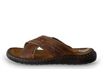 Nelson Slippers in maat 44 Bruin, Kleding | Heren, Schoenen, Slippers, Bruin, Verzenden, Gedragen