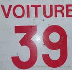 Plaque train SNCF - Plaque - Acier