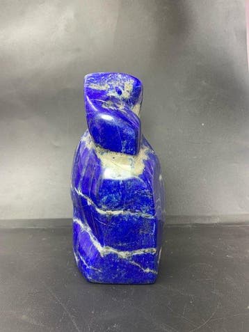 Lapis lazuli beeldhouwwerk Vrije vorm - Hoogte: 19.2 cm -