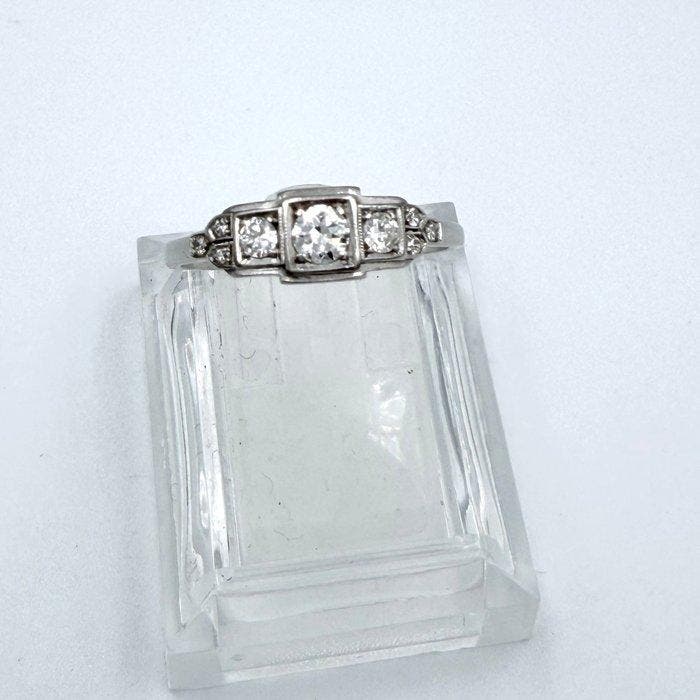 Bague Platine - 0.30ct. tw. Diamant (Naturelle), Bijoux, Sacs & Beauté, Bagues