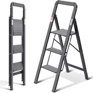 Aluminium trapladder 3 treden | Tweede kansje | OP = OP, Verzenden, Trap, Zo goed als nieuw, Opvouwbaar of Inschuifbaar
