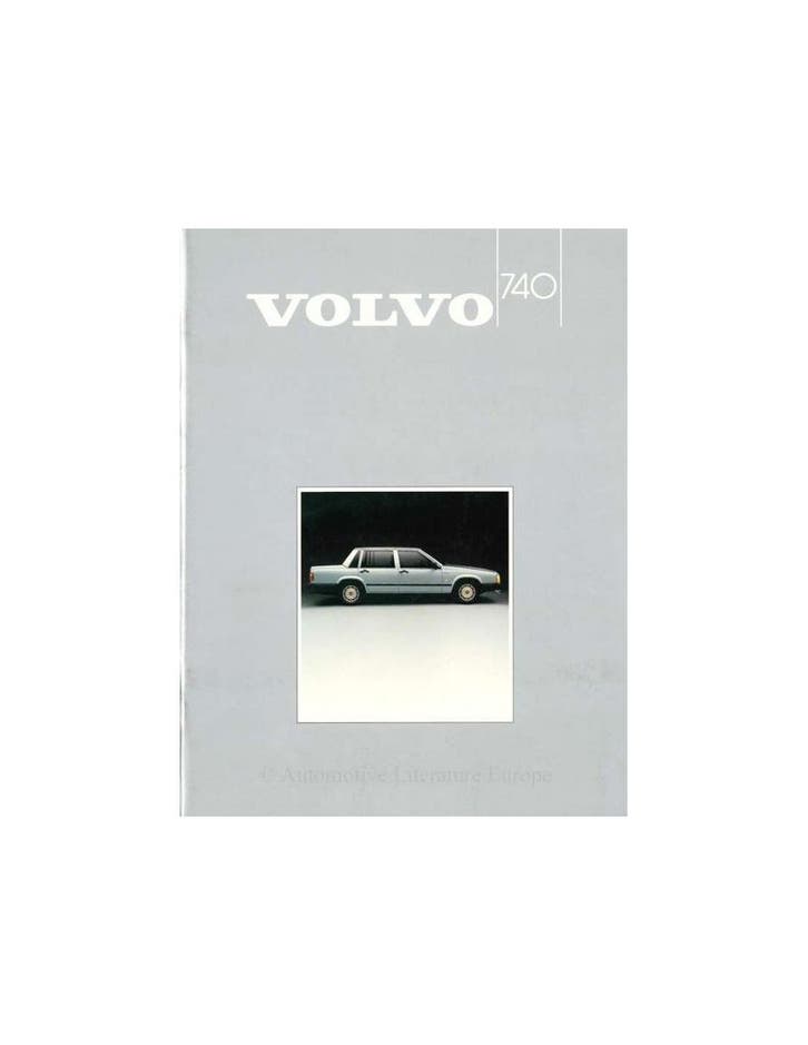 1985 VOLVO 740 BROCHURE ENGELS, Livres, Autos | Brochures & Magazines