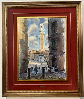 Ugo Piccini (XX) - Piazza del Campo a Siena - XL Format