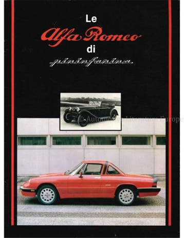 LE ALFA ROMEO DI PININFARINA, Nieuw