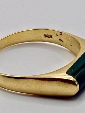 Zonder minimumprijs - Ring - 14 karaat Geel goud, Nieuw