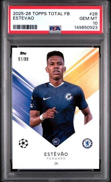 2025/26 Topps Topps Total Football Estêvão Carte Rookie,, Nieuw