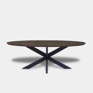 Tafel Ovaal Eikenhout  Matrix  300x120, Huis en Inrichting, Nieuw