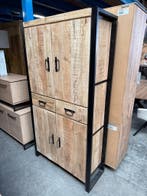 Mok bergkast, mangohout (nieuw, A-keuze), Huis en Inrichting, Kasten | Wandmeubels, Nieuw, Overige houtsoorten, Met lade(s)