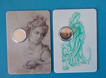 San Marino. 2 Euro 2025 Giubileo + Michelangelo (2