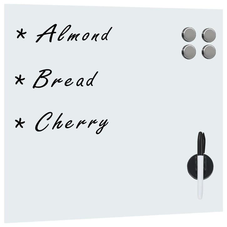 vidaXL Magneetbord voor aan de wand 60x60 cm glas, Articles professionnels, Aménagement de Bureau & Magasin | Fournitures de bureau
