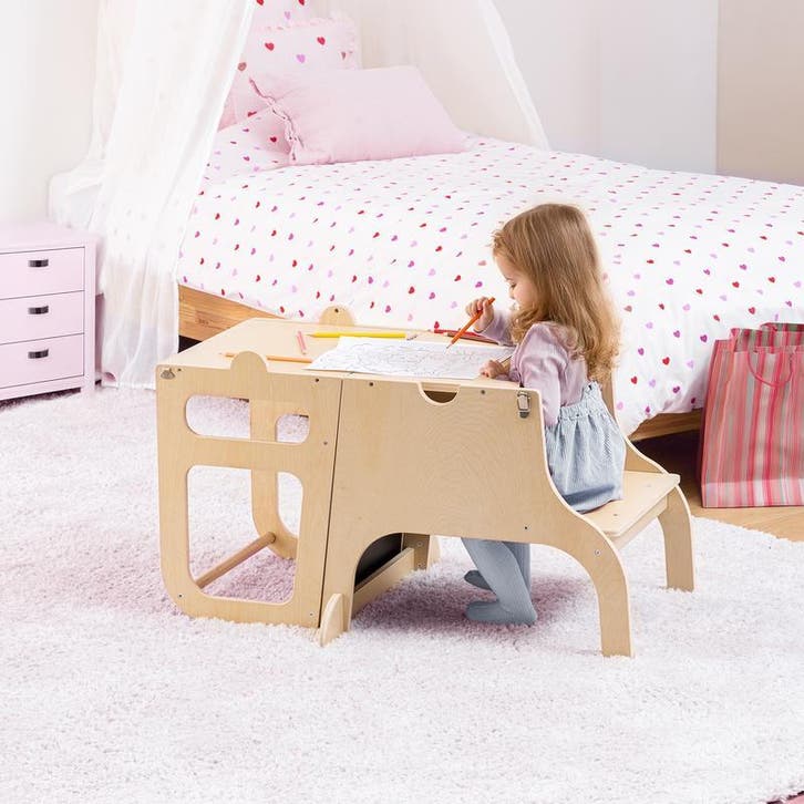 Tour d’observation et d’apprentissage en bois avec tableau -, Huis en Inrichting, Woonaccessoires | Overige, Verzenden