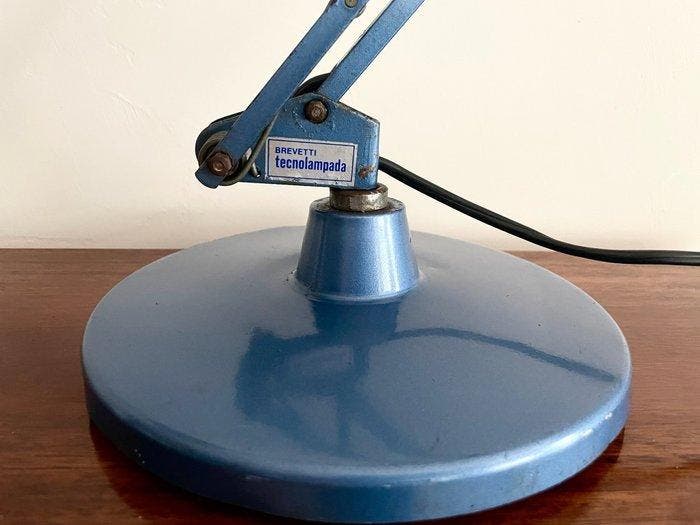 Tecnolampada - brevetti Tecnolampada - Tafellamp - Metaal,, Antiek en Kunst, Antiek | Wandborden en Tegels