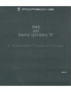 1985 PORSCHE 911 | 944 | 928 S KLEUREN & INTERIEUR BROCHURE