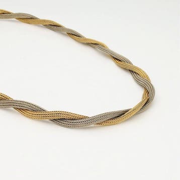 Halsketting - 18 karaat Geel goud, Witgoud, Nieuw