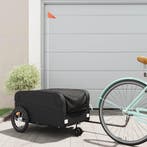 vidaXL Fietstrailer 45 kg ijzer zwart, Verzenden, Nieuw