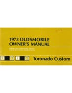 1973 OLDSMOBILE TORONADO INSTRUCTIEBOEKJE ENGELS