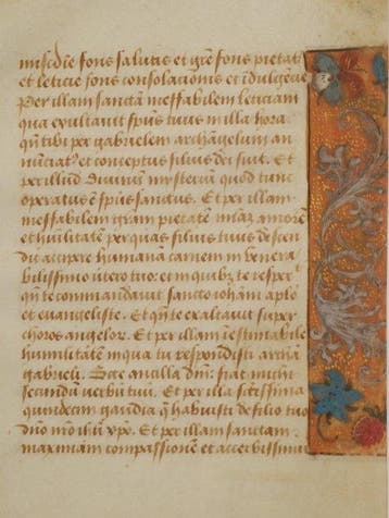 Anoniem - [Nederlands] Manuscript sheet from a Book of Hours