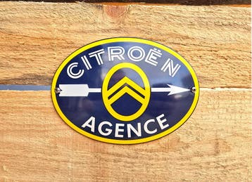 Reclameschild Citroen Agence, Verzamelen, Merken en Reclamevoorwerpen, Verzenden, Nieuw