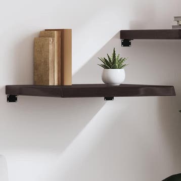 vidaXL Wandschap 60x60x(2-6)cm behandeld massief eikenhout, Verzenden, Nieuw