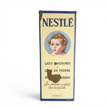Frans emaille bord Nestlé / Les aliments parfaits des