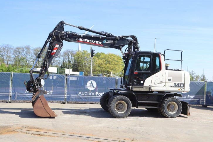 Veiling: Wielgraafmachine Hidromek HMK140W3B Diesel 2019, Zakelijke goederen, Machines en Bouw | Kranen en Graafmachines, Ophalen