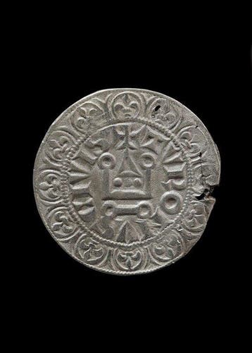 Médiéval, époque des Croisés Argent Pièce martelée (Sans