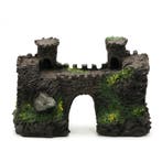 Ruïne , Kasteeltorens 13cm / Aquariumdecoratie As-269, Verzenden, Gevuld zeewateraquarium