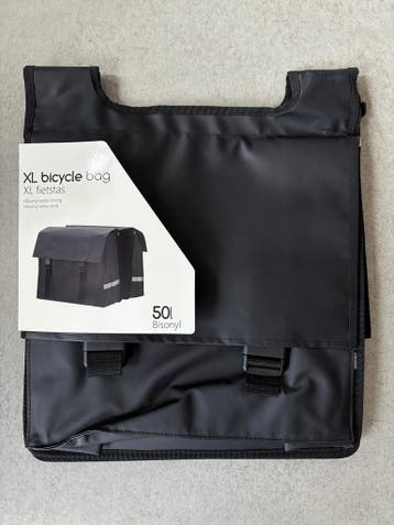 Bicycle bag 50L bisonyl waterfall black, Verzenden, Nieuw