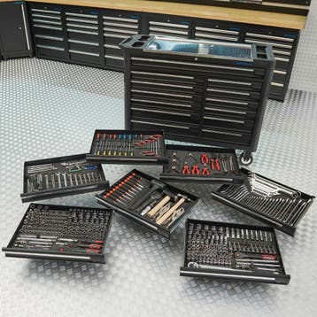 Datona Gereedschapswagen XXL + Mach VII - Datona - Zwart, Doe-het-zelf en Bouw, Ophalen of Verzenden, Nieuw