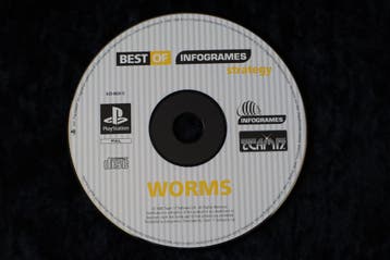 Worms Playstation 1 PS1 Disc Only Best Of Infogrames, Verzenden