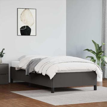 vidaXL Bedframe kunstleer grijs 80x200 cm, Huis en Inrichting, Slaapkamer | Bedden, Verzenden, Nieuw