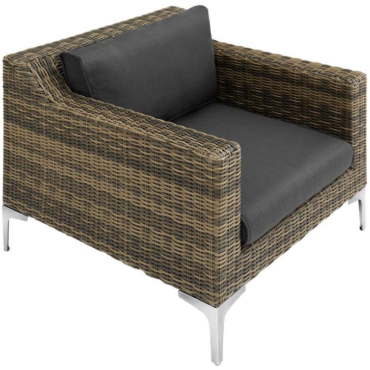 tectake Modulaire fauteuilset Villanova van aluminium - gemê, Jardin & Terrasse, Ensembles de jardin, Envoi
