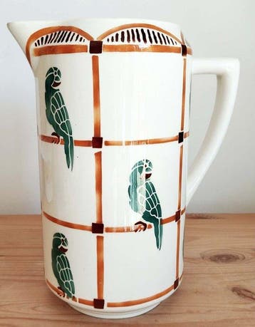 Art Deco Toiletset (2) - Badonviller - Porselein, Aardewerk