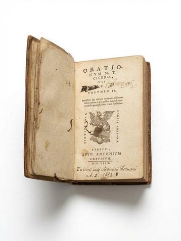 M. T. Ciceronis - Orationum - 1567
