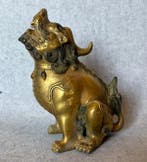 Statue, Foo dog - 17 cm - Bronze