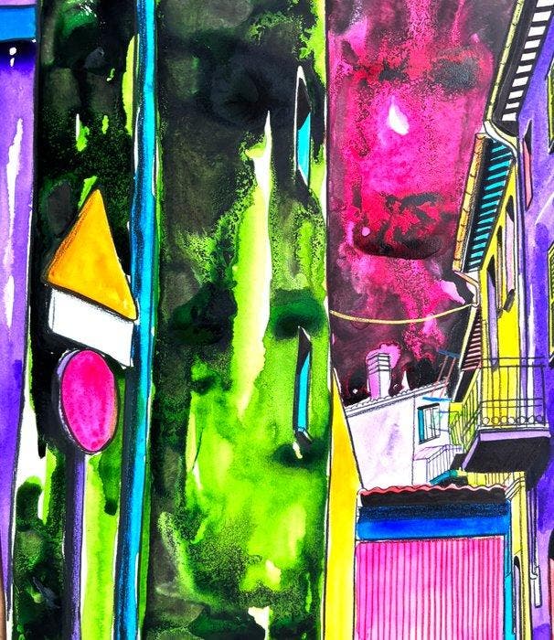 Mauro Falcioni (1978) - Vicolorato Chiuso, Antiek en Kunst, Kunst | Designobjecten