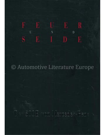 1990 MERCEDES BENZ 500E BROCHURE DUITS, Nieuw