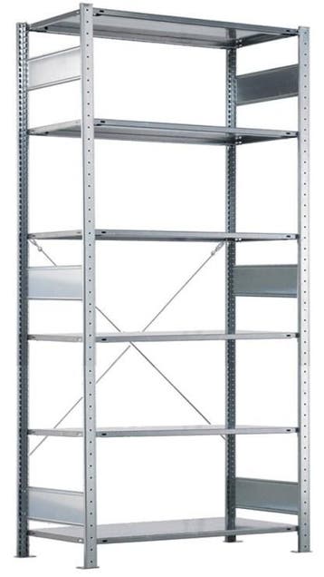 Meta clip legbordstelling 250x130x60cm gebruikt, Zakelijke goederen, Kantoor en Winkelinrichting | Magazijn, Stelling en Opslag
