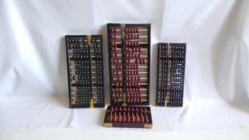 Decoratief ornament (4) - Lot 4 Bouliers Chinois - Hout en