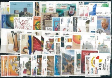 Espagne 2012/2012 - Timbres d’Espagne – année 2012 –