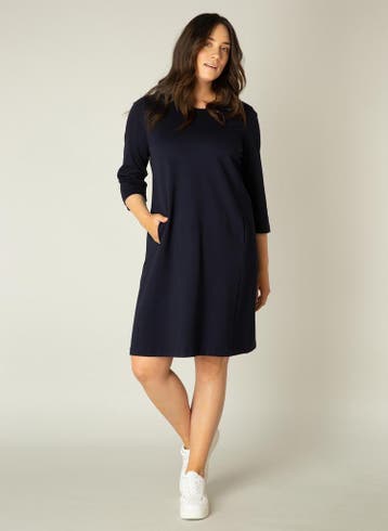 Base Level Curvy jurk AddyX-0(44)Maat 42/44 (L), Kleding | Dames, Verzenden, Nieuw, Maat 42/44 (L), Overige kleuren