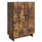 vidaXL Dressoir Gerookte Eik 66 x 34,5 x 95 cm Geconstrueerd, Verzenden, Nieuw