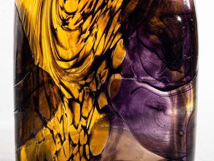 Grenzglashütte - Anton Marek - Bocal - Objet vase - hauteur, Antiquités & Art, Antiquités | Verre & Cristal