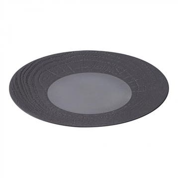 Bord | Porselein | Donker Grijs | Per Stuk |  Ø215x25(h)mm, Verzenden, Nieuw in verpakking