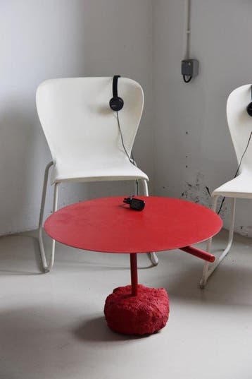 Pirouette - Table basse - Acier, Béton - Le Dahou