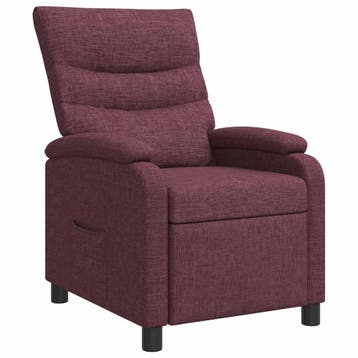 vidaXL Recliner Paars Stof, Huis en Inrichting, Fauteuils, Verzenden, Nieuw