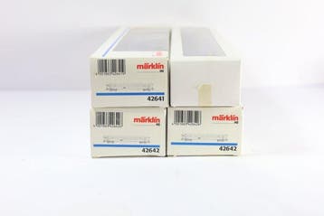 Märklin H0 - 42641/42642 - Modeltrein personenwagen (4) - 4, Hobby en Vrije tijd, Nieuw