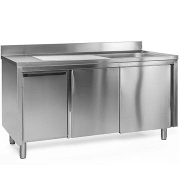 Spoeltafel | RVS | 1 Spoelbak (Rechts) + Afdruipvlak |, Verzenden, Nieuw in verpakking