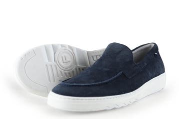 Floris van Bommel Instappers in maat 41 Blauw, Overige typen, Floris van Bommel, Zo goed als nieuw, Verzenden